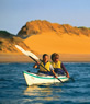 Kayaking on PEI Beach